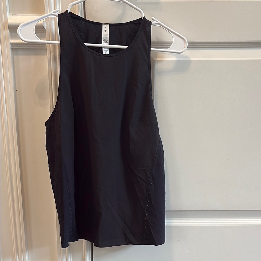 Lululemon Black Tank Top High Neck Racerback
